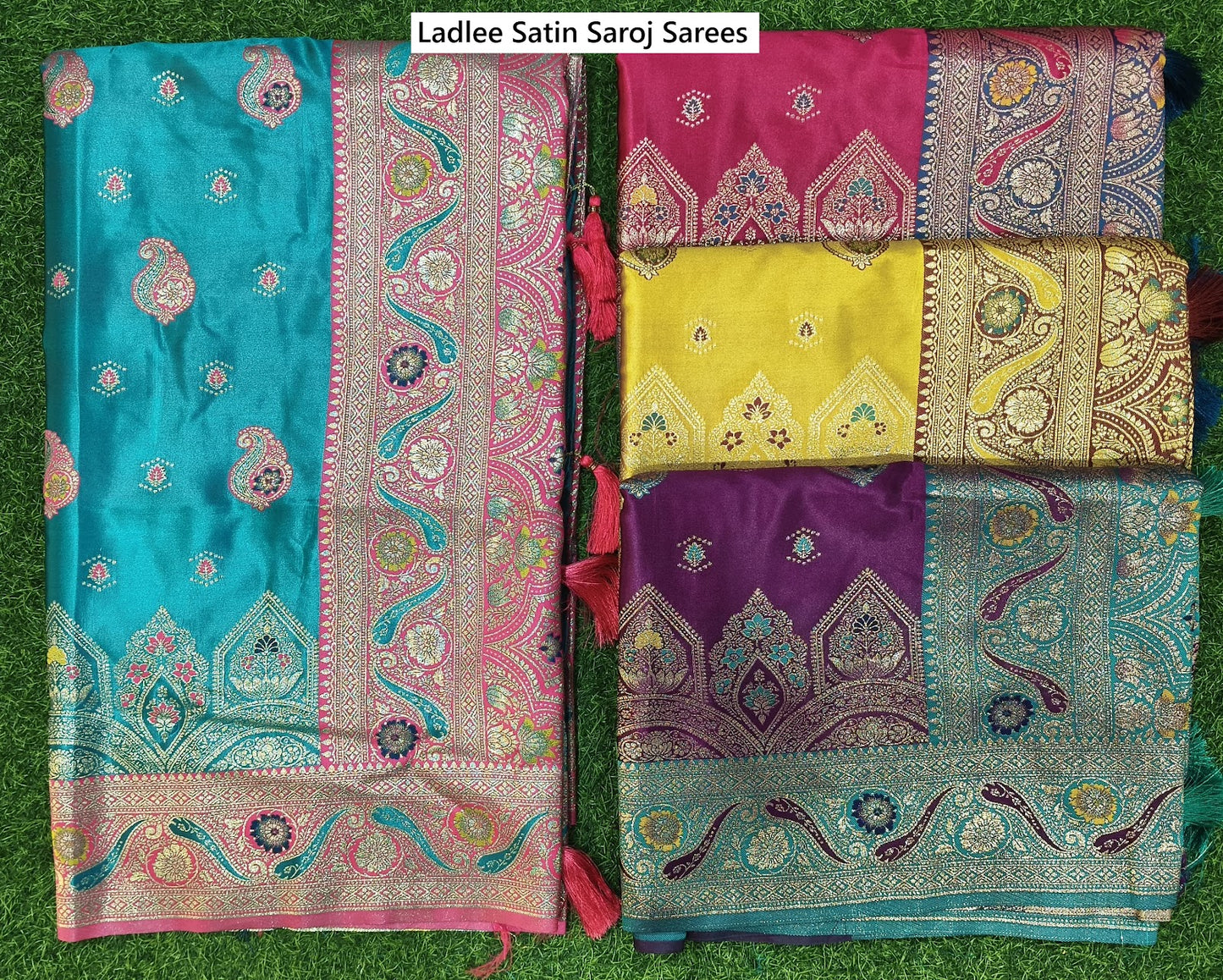 Ladlee Satin Saroj Sarees Supplier Ahmedabad
