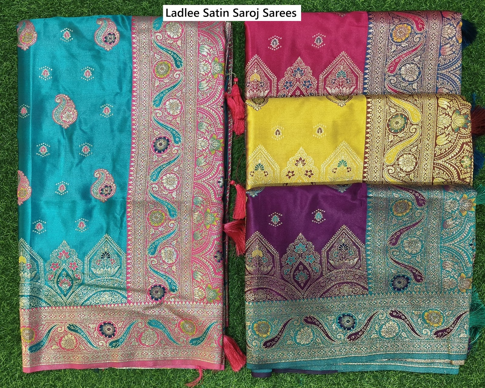 Ladlee Satin Saroj Sarees Supplier Ahmedabad