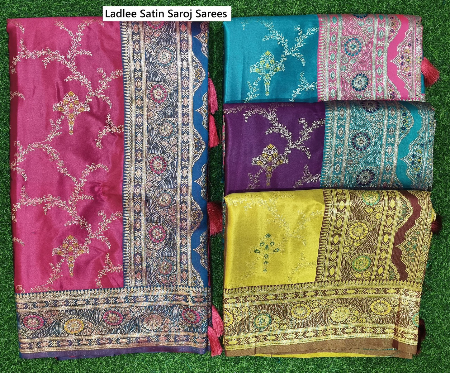 Ladlee Satin Saroj Sarees Supplier Ahmedabad