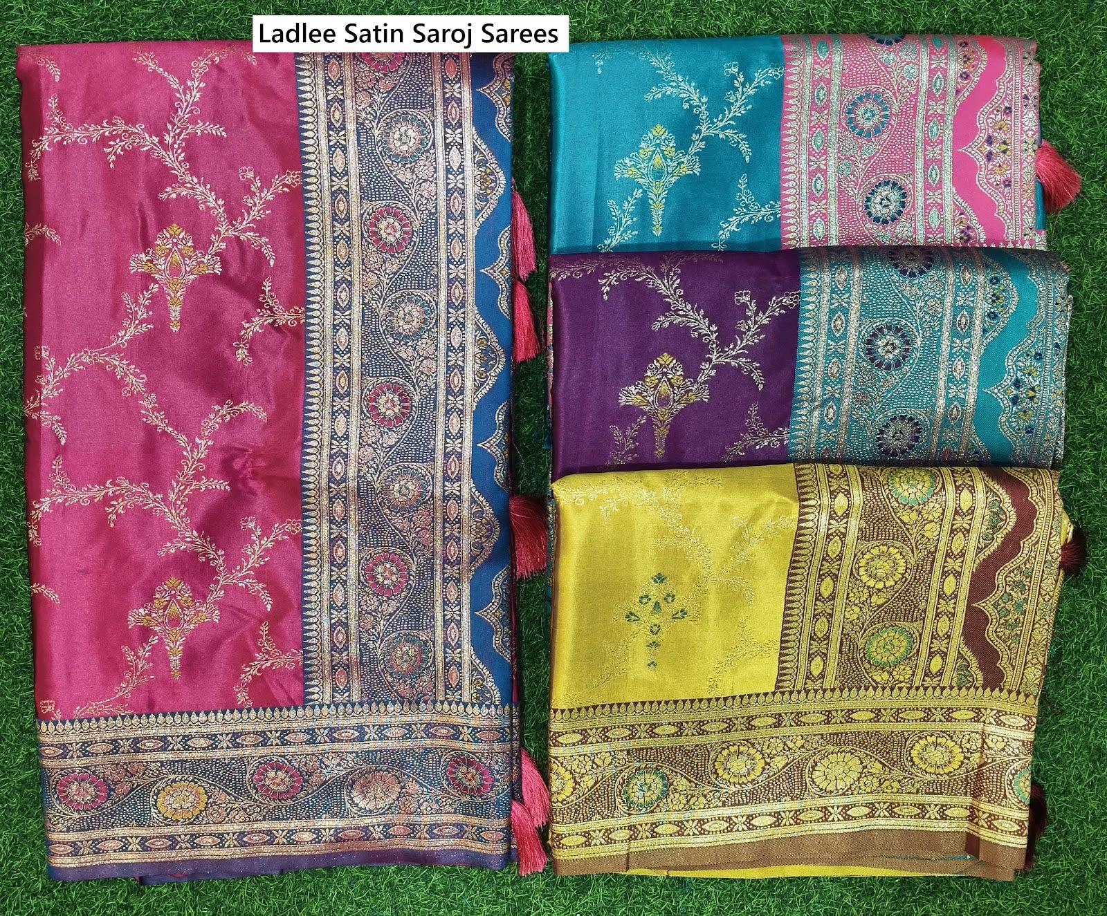 Ladlee Satin Saroj Sarees Supplier Ahmedabad