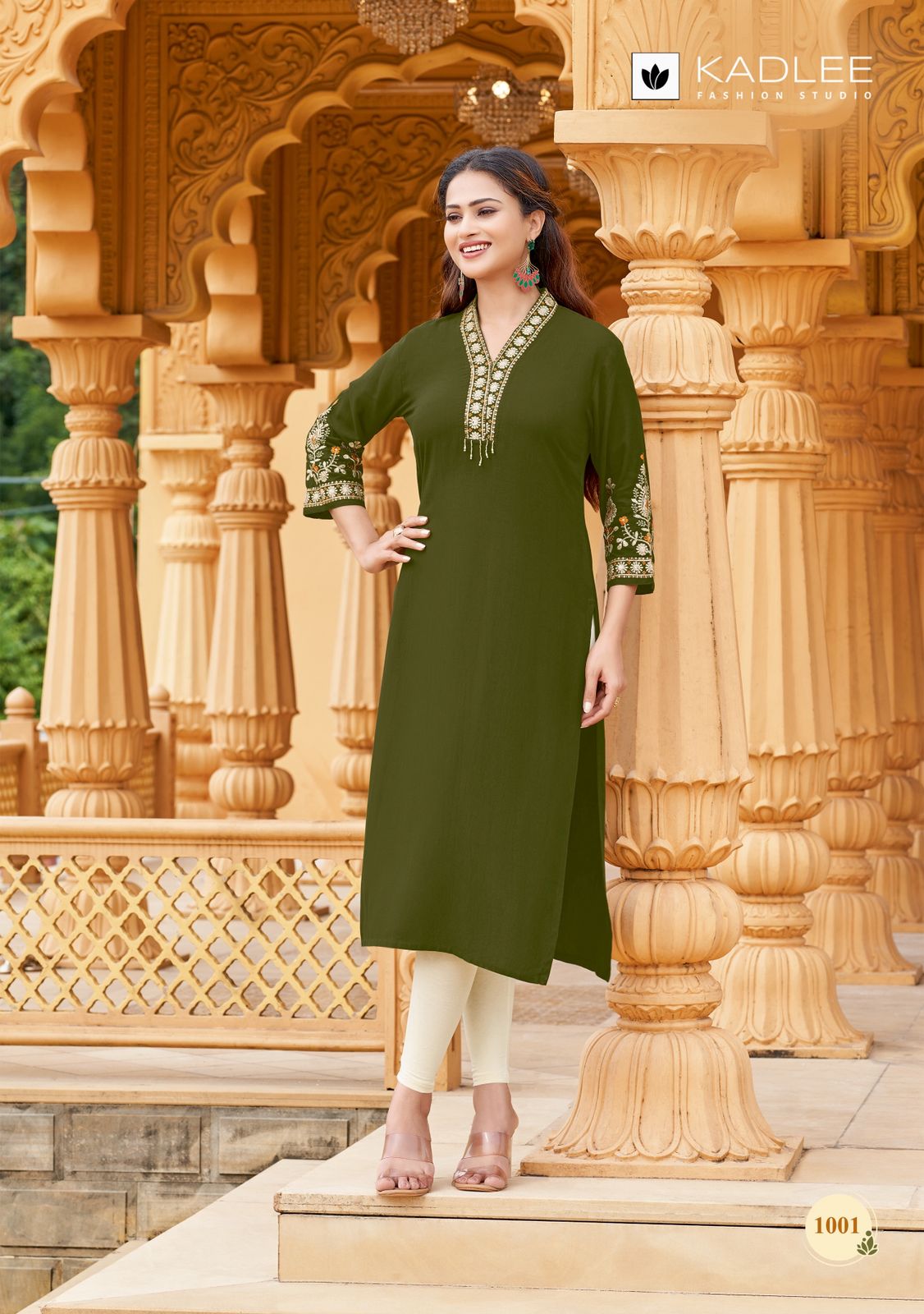 Ladlee Vol 2 Kadlee Rayon Long Straight Kurti Wholesaler Ahmedabad