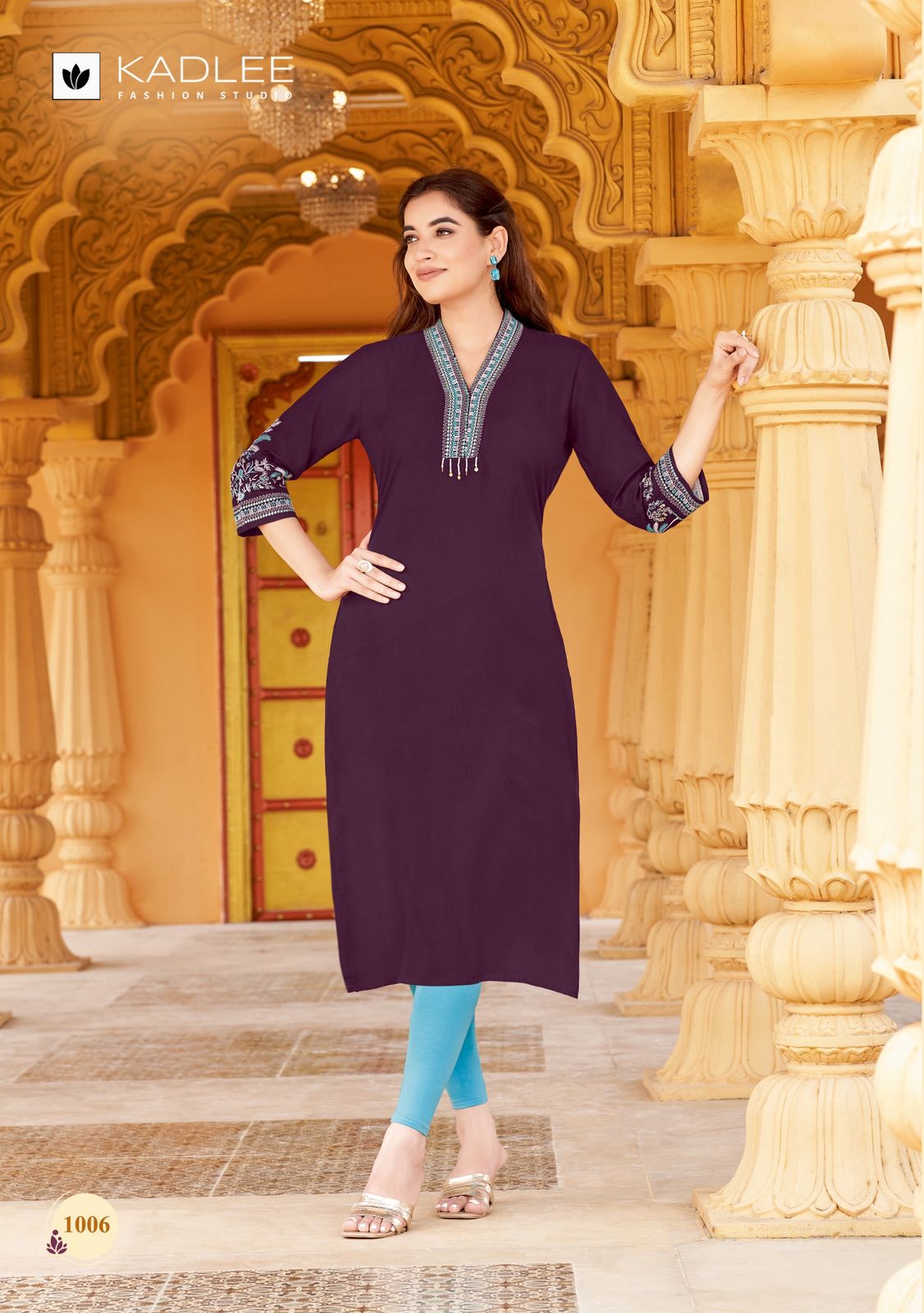 Ladlee Vol 2 Kadlee Rayon Long Straight Kurti Wholesaler Ahmedabad