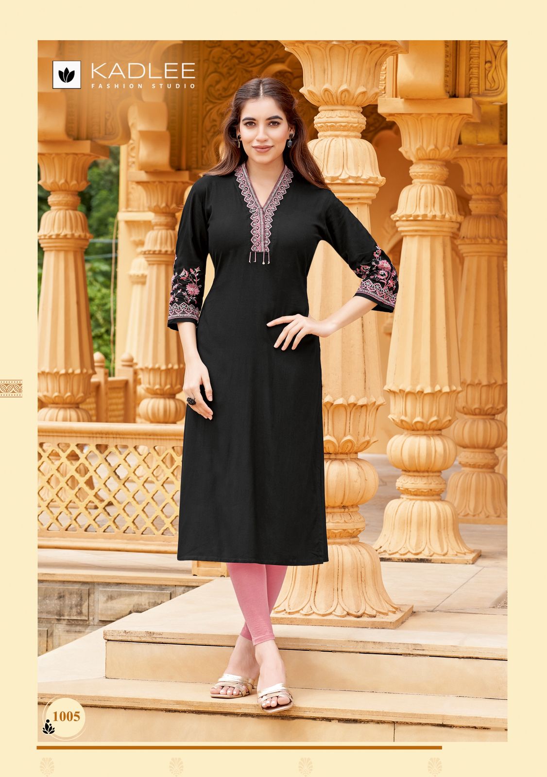 Ladlee Vol 2 Kadlee Rayon Long Straight Kurti Wholesaler Ahmedabad