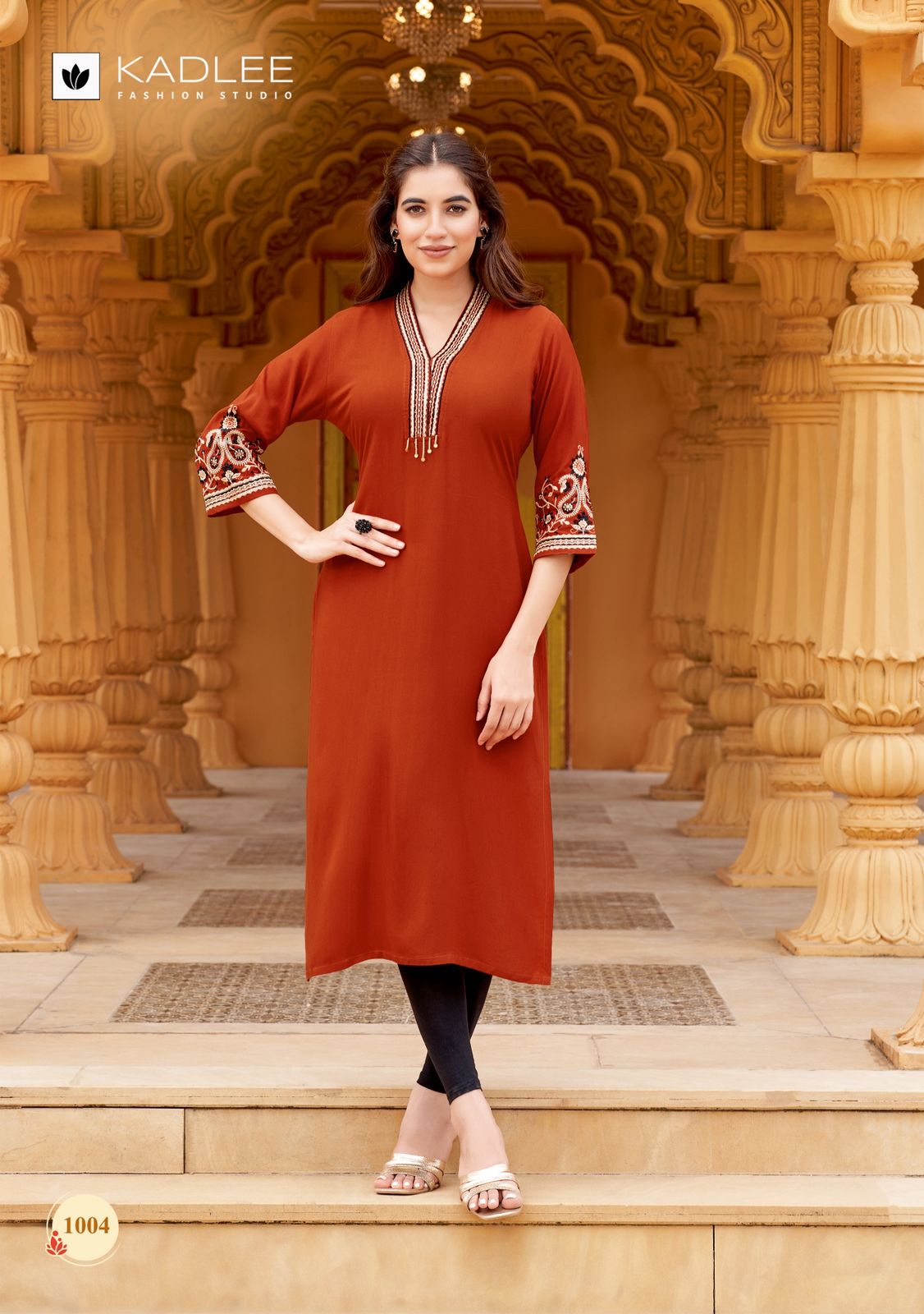 Ladlee Vol 2 Kadlee Rayon Long Straight Kurti Wholesaler Ahmedabad