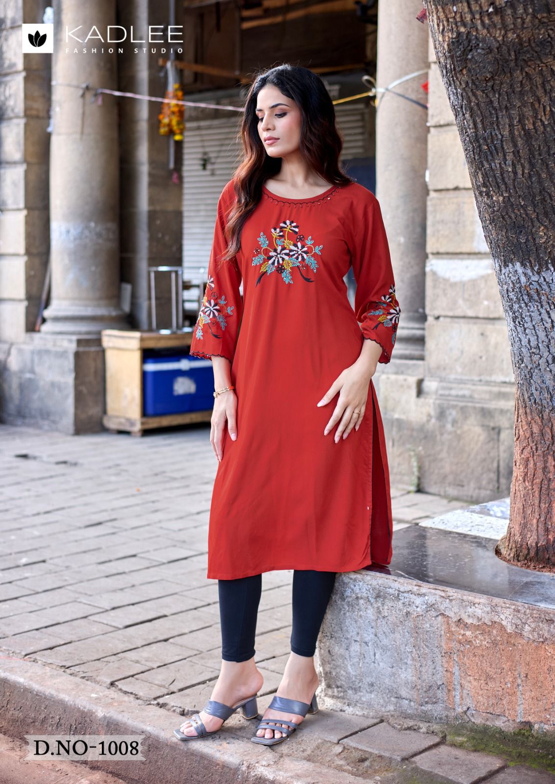 Ladlee Vol 3 Kadlee Heavy Rayon Long Straight Kurti Wholesale