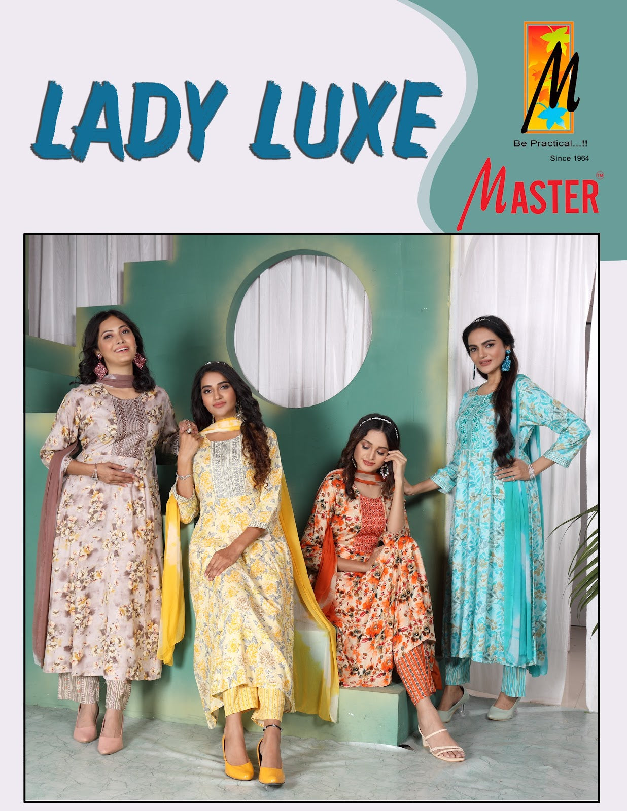Lady Luxe Master Rayon Foil Readymade Pant Style Suits Manufacturer Ahmedabad