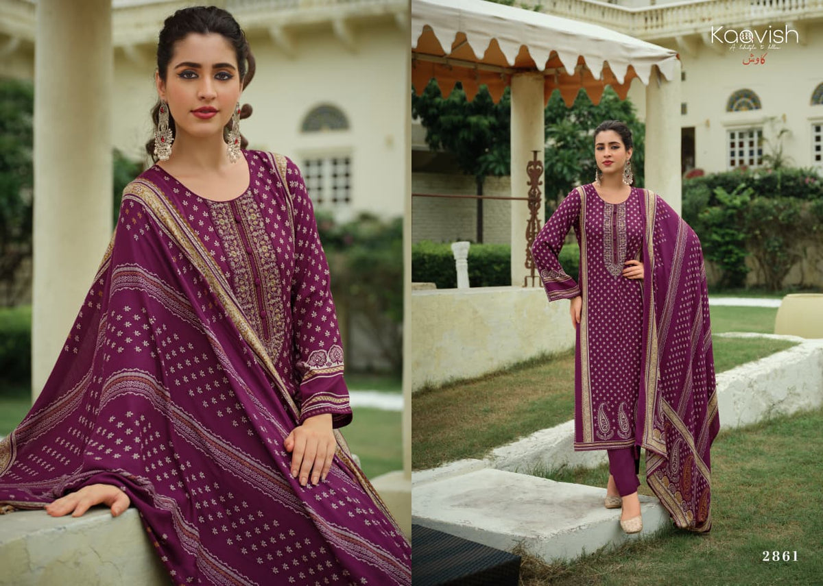 Lafz Kaavish Viscose Pashmina Suits Exporter Gujarat