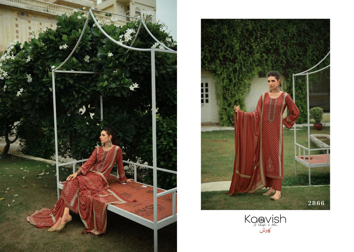 Lafz Kaavish Viscose Pashmina Suits Exporter Gujarat