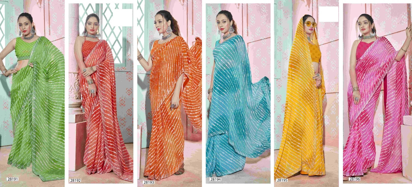 Laharika 2 Vallabhi Prints Georgette Sarees Manufacturer Ahmedabad