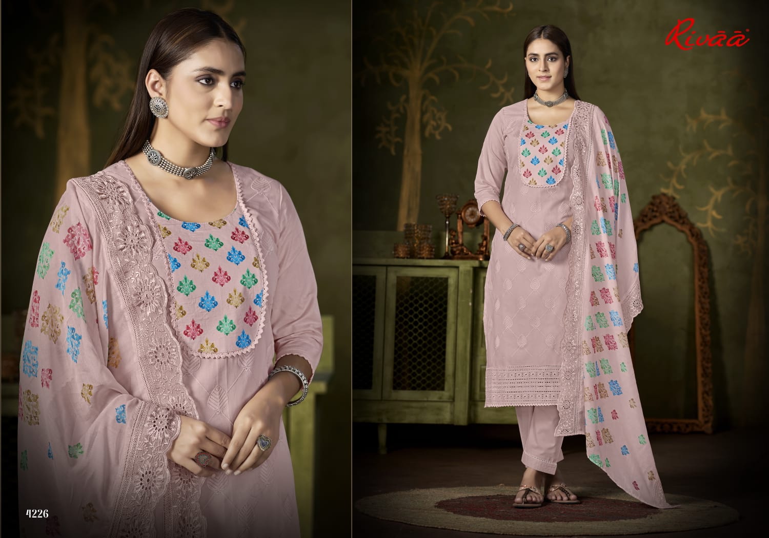 Laila Rivaa Italian Lawn Pant Style Suits Supplier