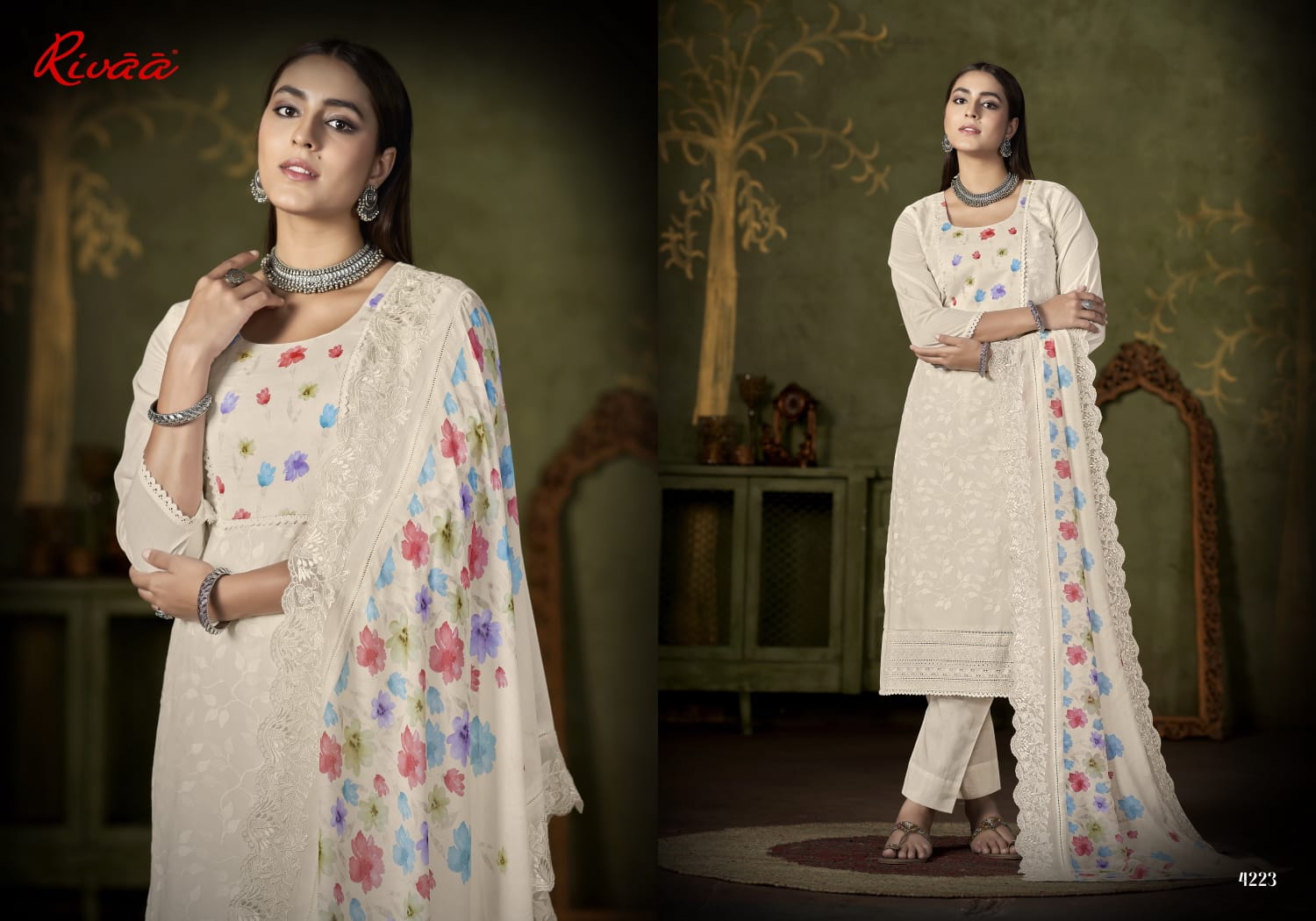 Laila Rivaa Italian Lawn Pant Style Suits Supplier