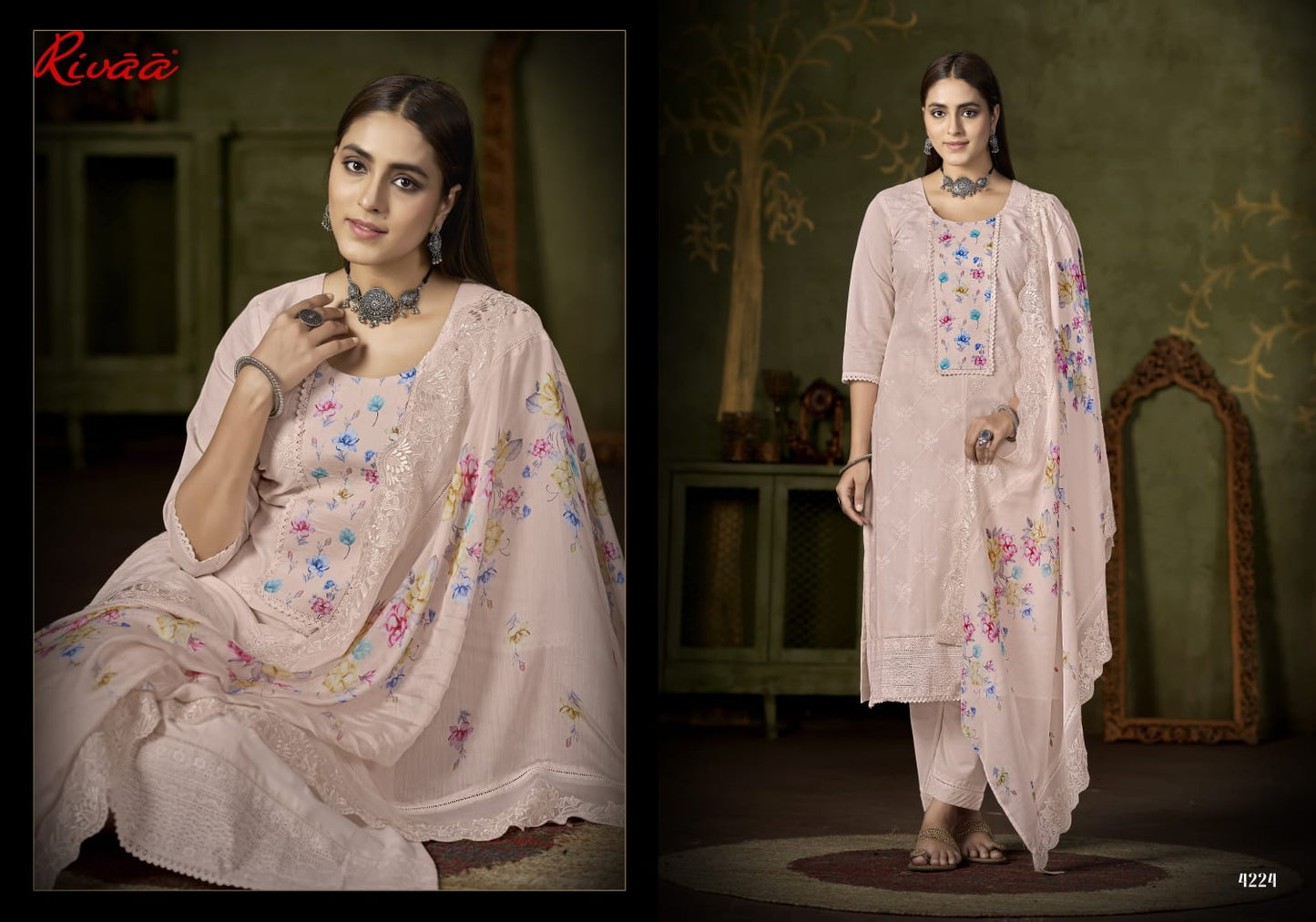 Laila Rivaa Italian Lawn Pant Style Suits Supplier