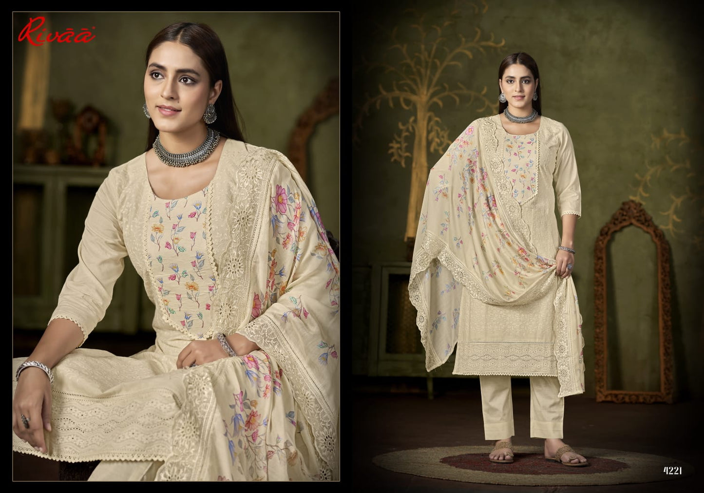Laila Rivaa Italian Lawn Pant Style Suits Supplier