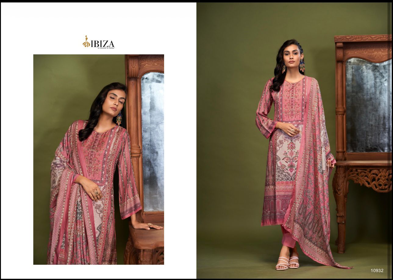 Laira Ibiza Bemberg Muslin Pant Style Suits Exporter Ahmedabad