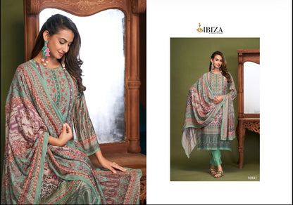 Laira Ibiza Bemberg Muslin Pant Style Suits Exporter Ahmedabad
