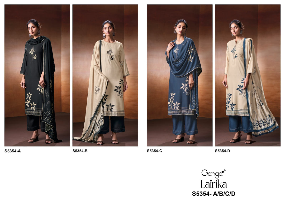 Lairika S5354 Ganga Wool Pashmina Suits Manufacturer