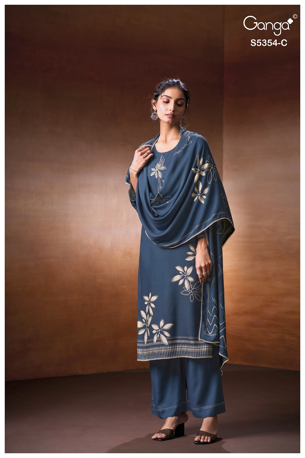 Lairika S5354 Ganga Wool Pashmina Suits Manufacturer