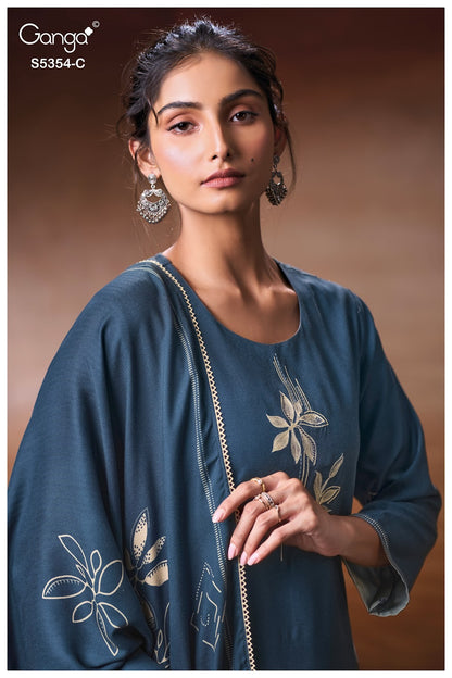 Lairika S5354 Ganga Wool Pashmina Suits Manufacturer