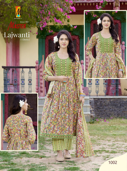 Lajwanti Master Cotton Readymade Anarkali Suits Wholesaler