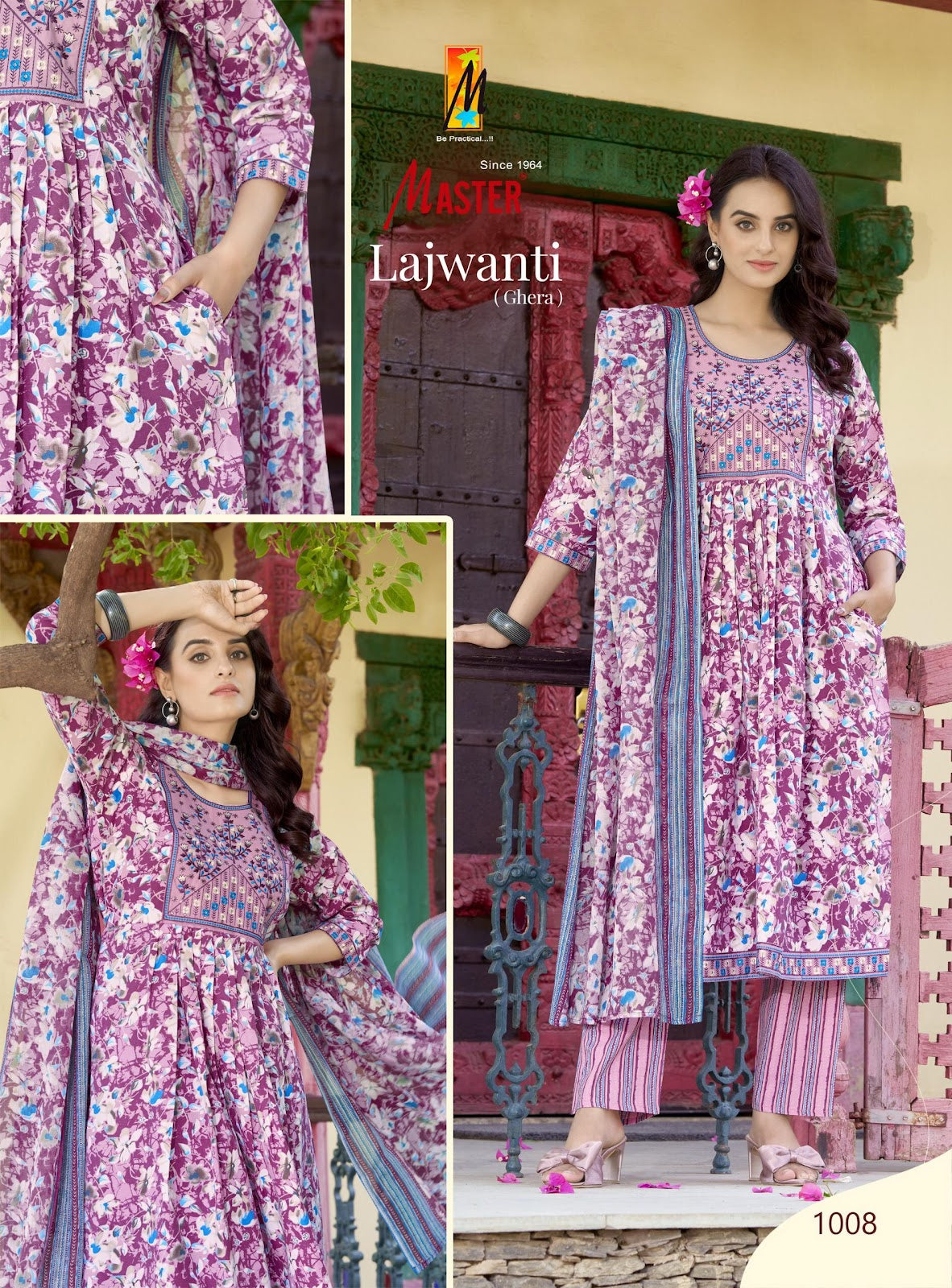 Lajwanti Master Cotton Readymade Anarkali Suits Wholesaler