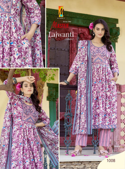 Lajwanti Master Cotton Readymade Anarkali Suits Wholesaler