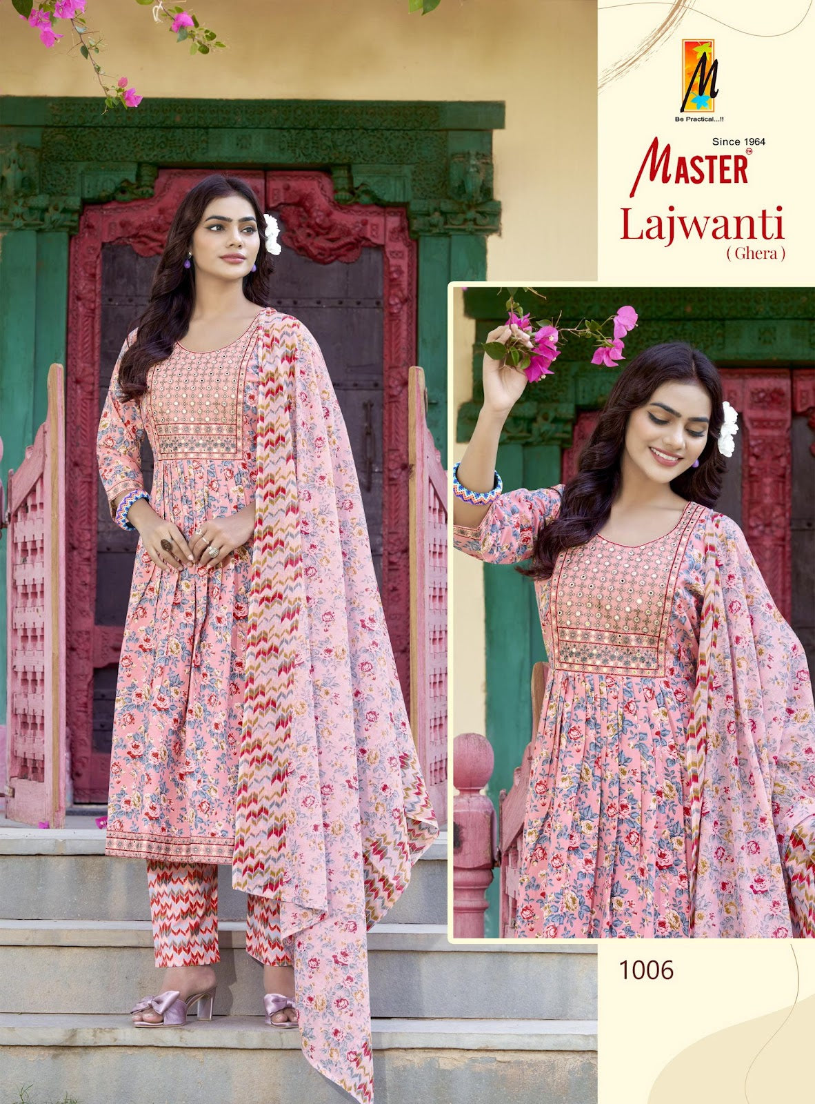 Lajwanti Master Cotton Readymade Anarkali Suits Wholesaler