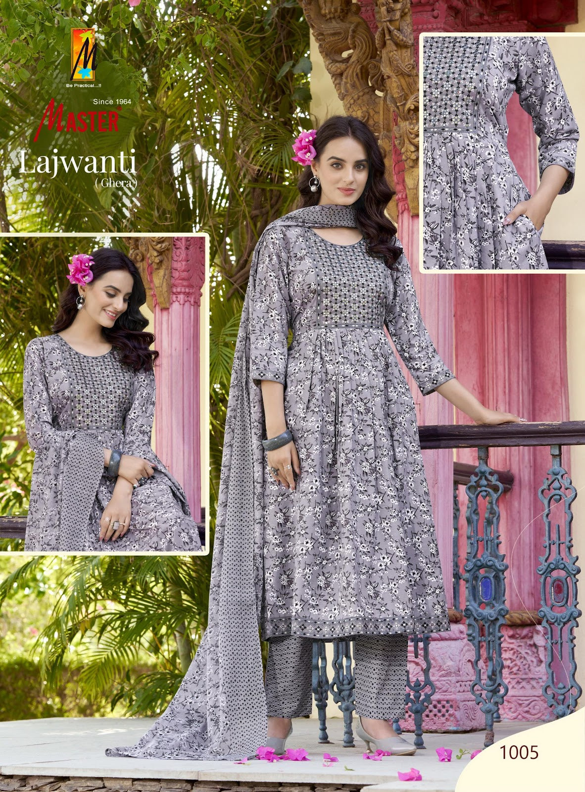 Lajwanti Master Cotton Readymade Anarkali Suits Wholesaler