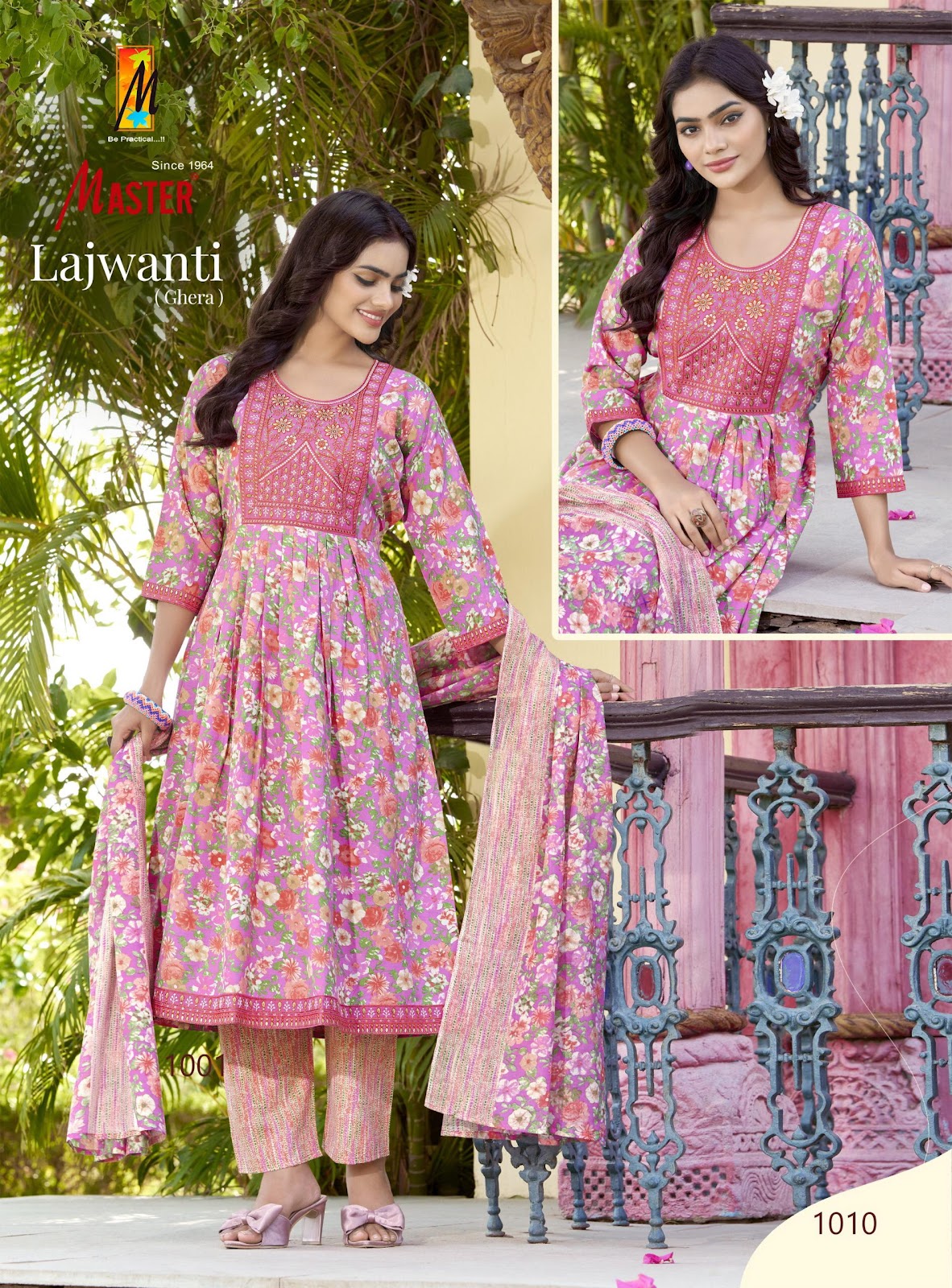 Lajwanti Master Cotton Readymade Anarkali Suits Wholesaler