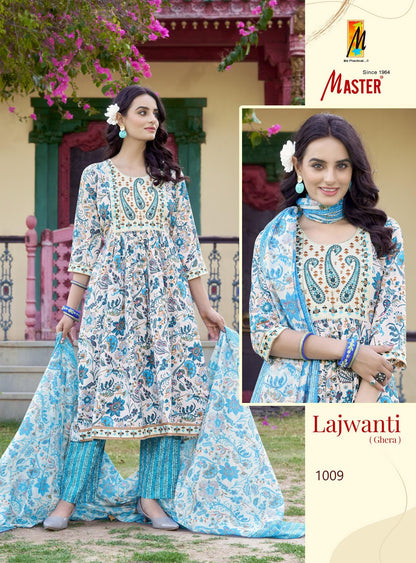 Lajwanti Master Cotton Readymade Anarkali Suits Wholesaler
