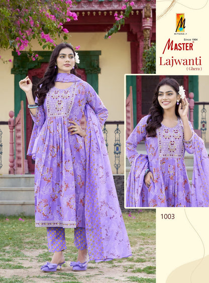 Lajwanti Master Cotton Readymade Anarkali Suits Wholesaler