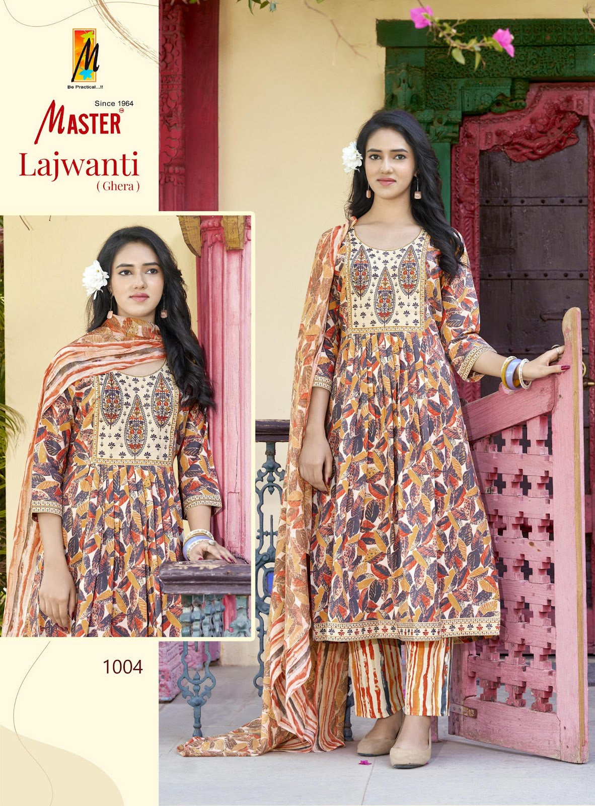 Lajwanti Master Cotton Readymade Anarkali Suits Wholesaler