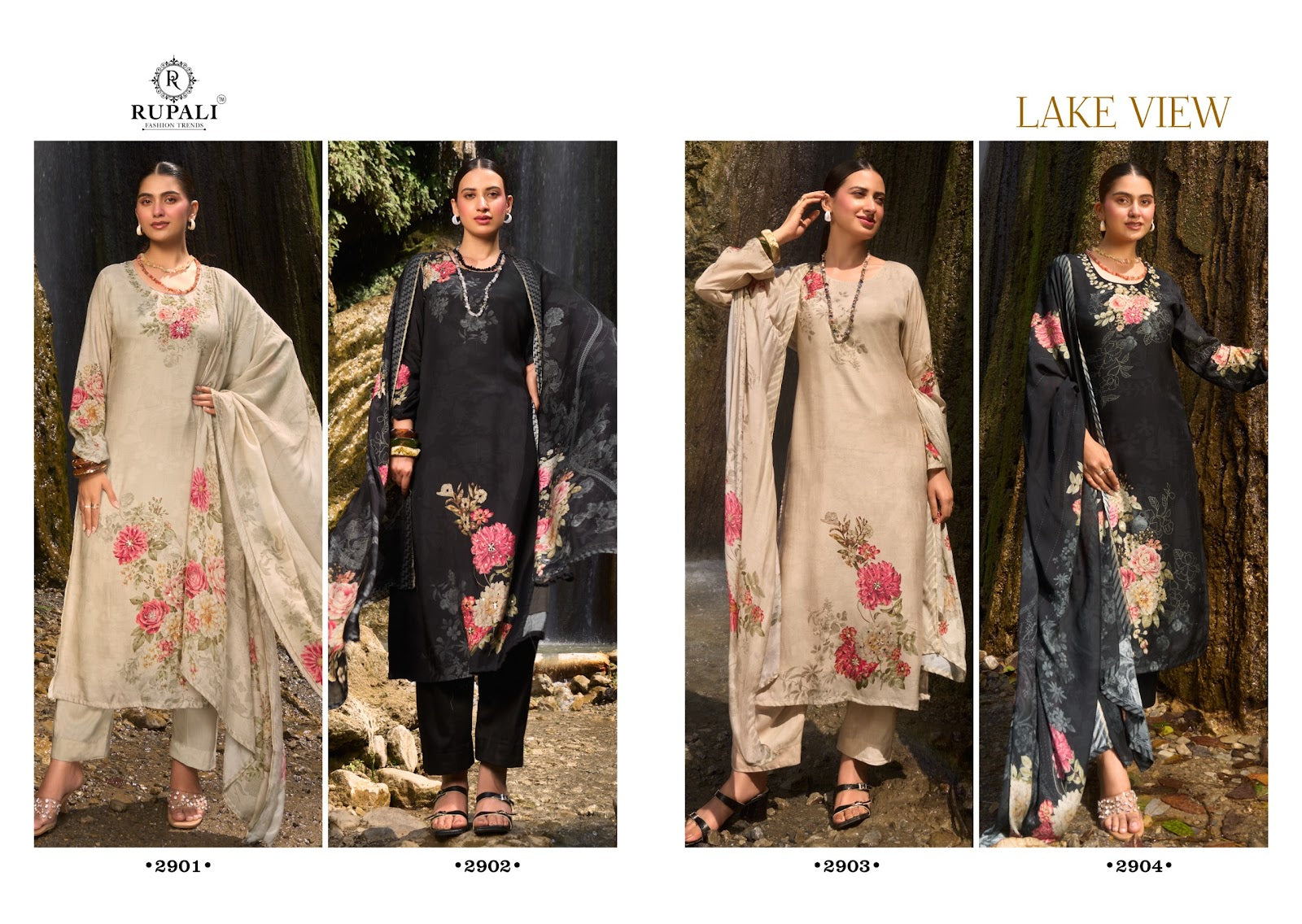 Lake View Rupali Muslin Pant Style Suits Manufacturer