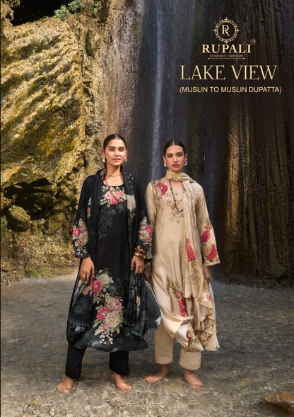 Lake View Rupali Muslin Pant Style Suits Manufacturer