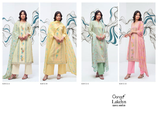 Lakelyn 2612 Ganga Woven Plazzo Style Suits Wholesale