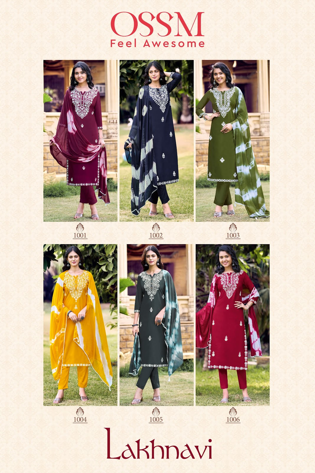 Lakhnavi Ossm Rayon 22Kg Readymade Pant Style Suits Exporter Gujarat