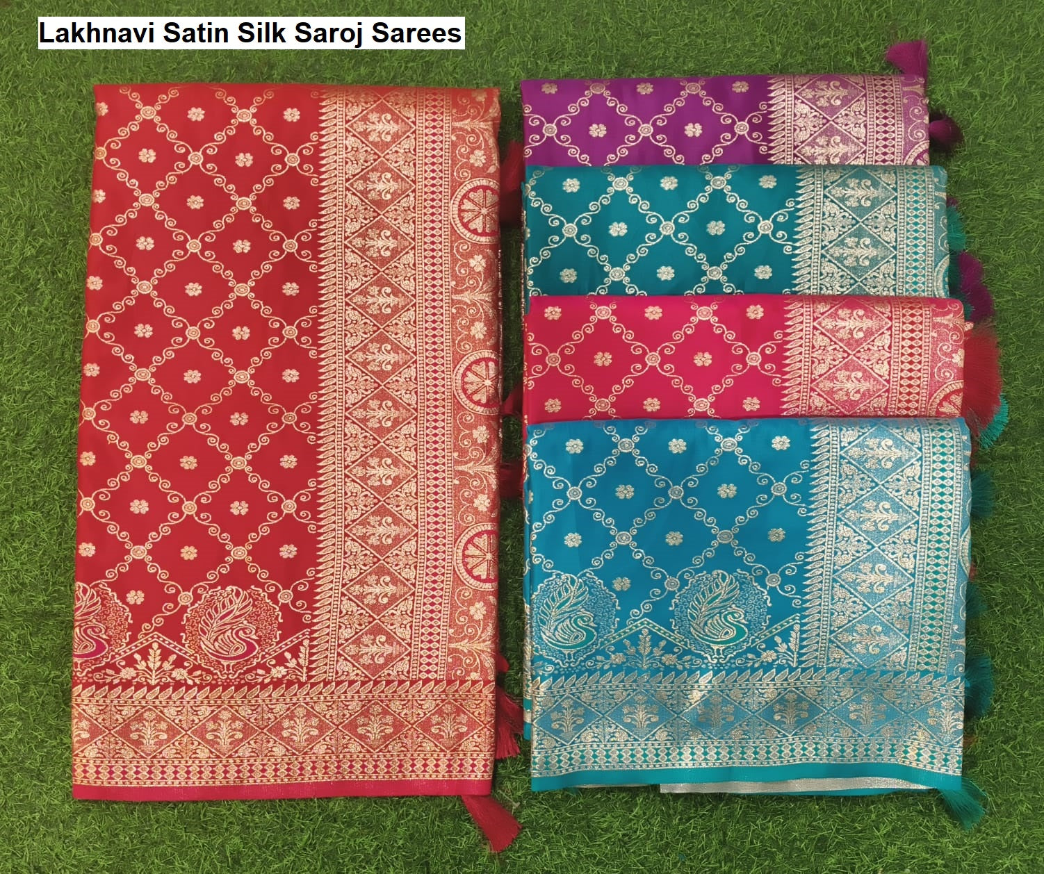 Lakhnavi Satin Silk Saroj Sarees Supplier