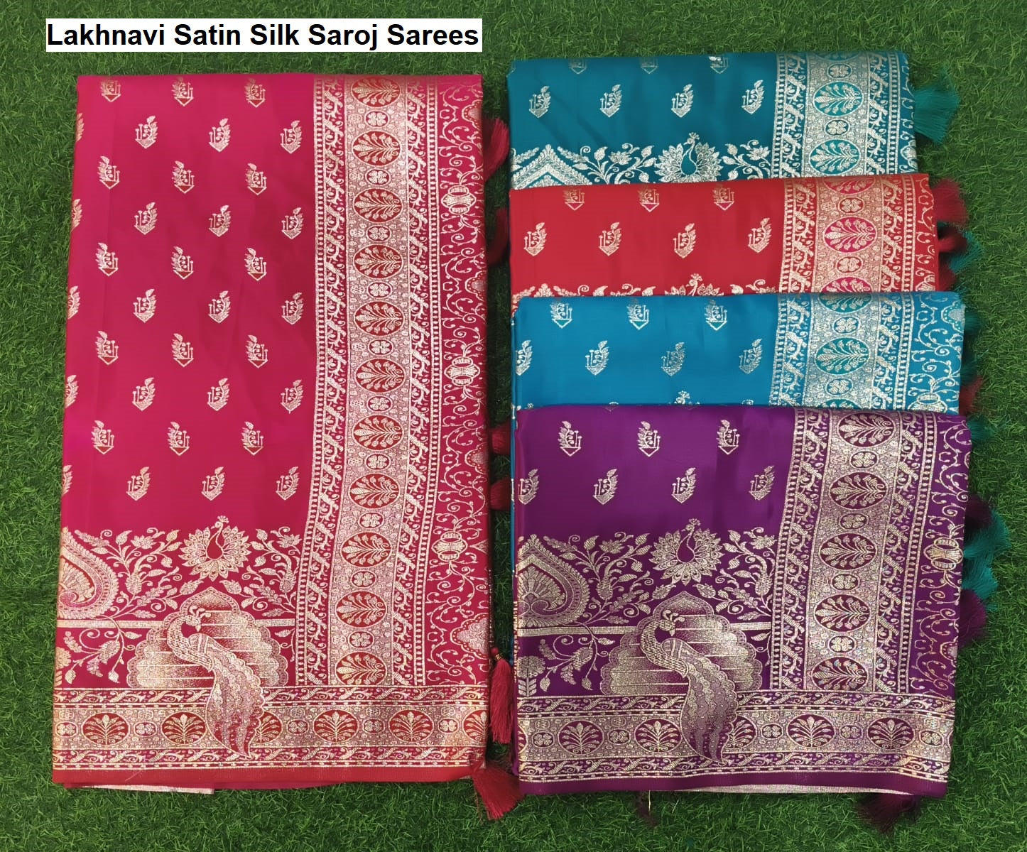 Lakhnavi Satin Silk Saroj Sarees Supplier