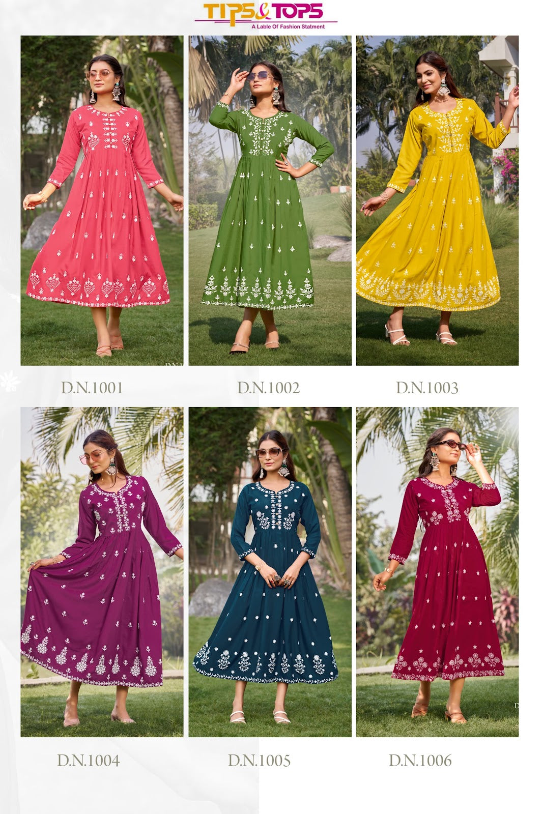 Lakhnavi Vol 3 Tips Tops Rayon 16Kg Anarkali Kurtis Wholesale Rate