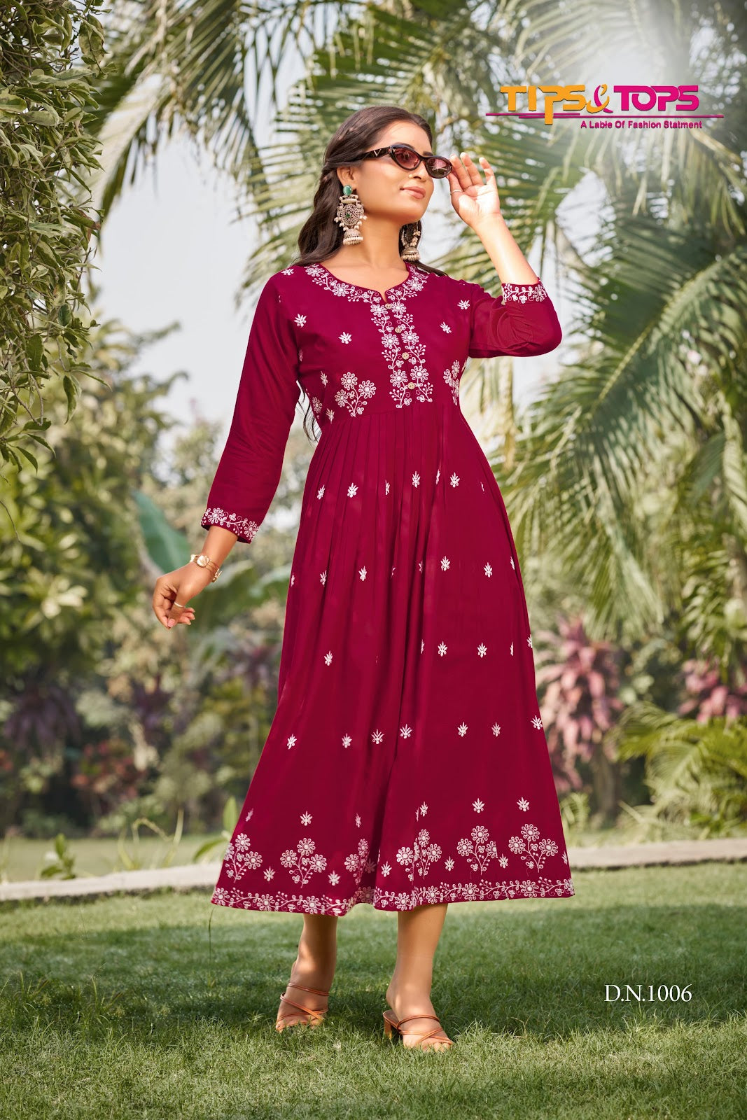 Lakhnavi Vol 3 Tips Tops Rayon 16Kg Anarkali Kurtis Wholesale Rate