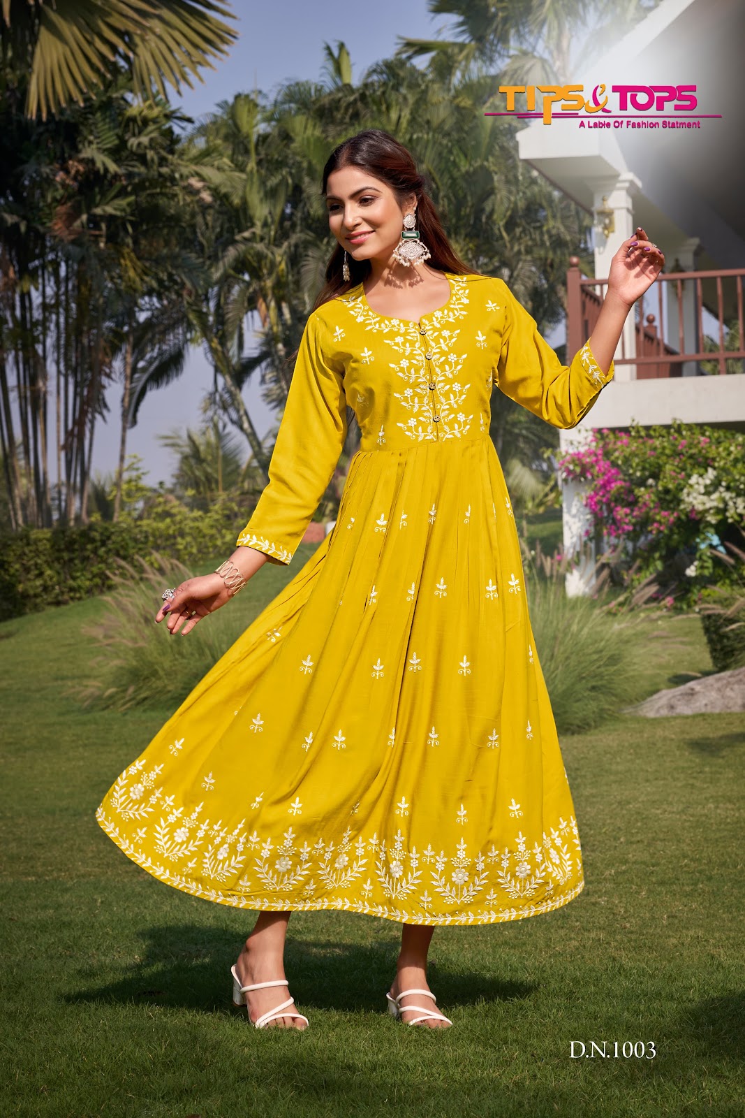 Lakhnavi Vol 3 Tips Tops Rayon 16Kg Anarkali Kurtis Wholesale Rate