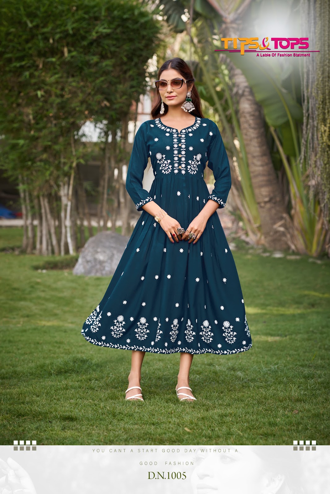 Lakhnavi Vol 3 Tips Tops Rayon 16Kg Anarkali Kurtis Wholesale Rate