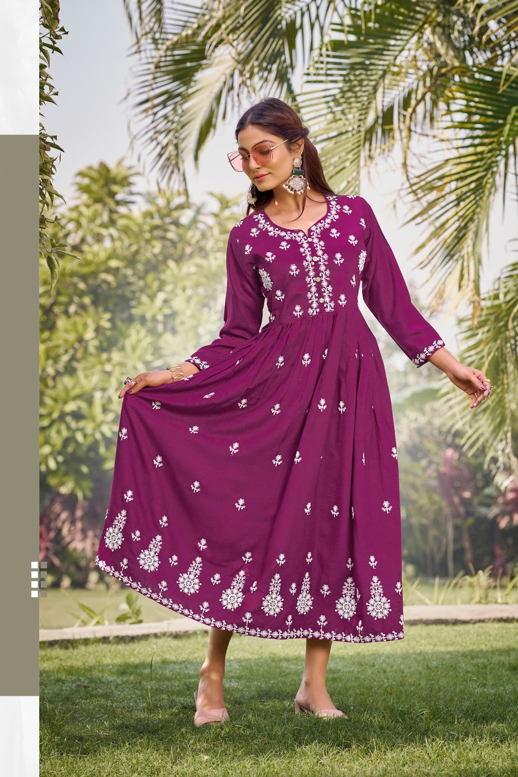 Lakhnavi Vol 3 Tips Tops Rayon 16Kg Anarkali Kurtis Wholesale Rate