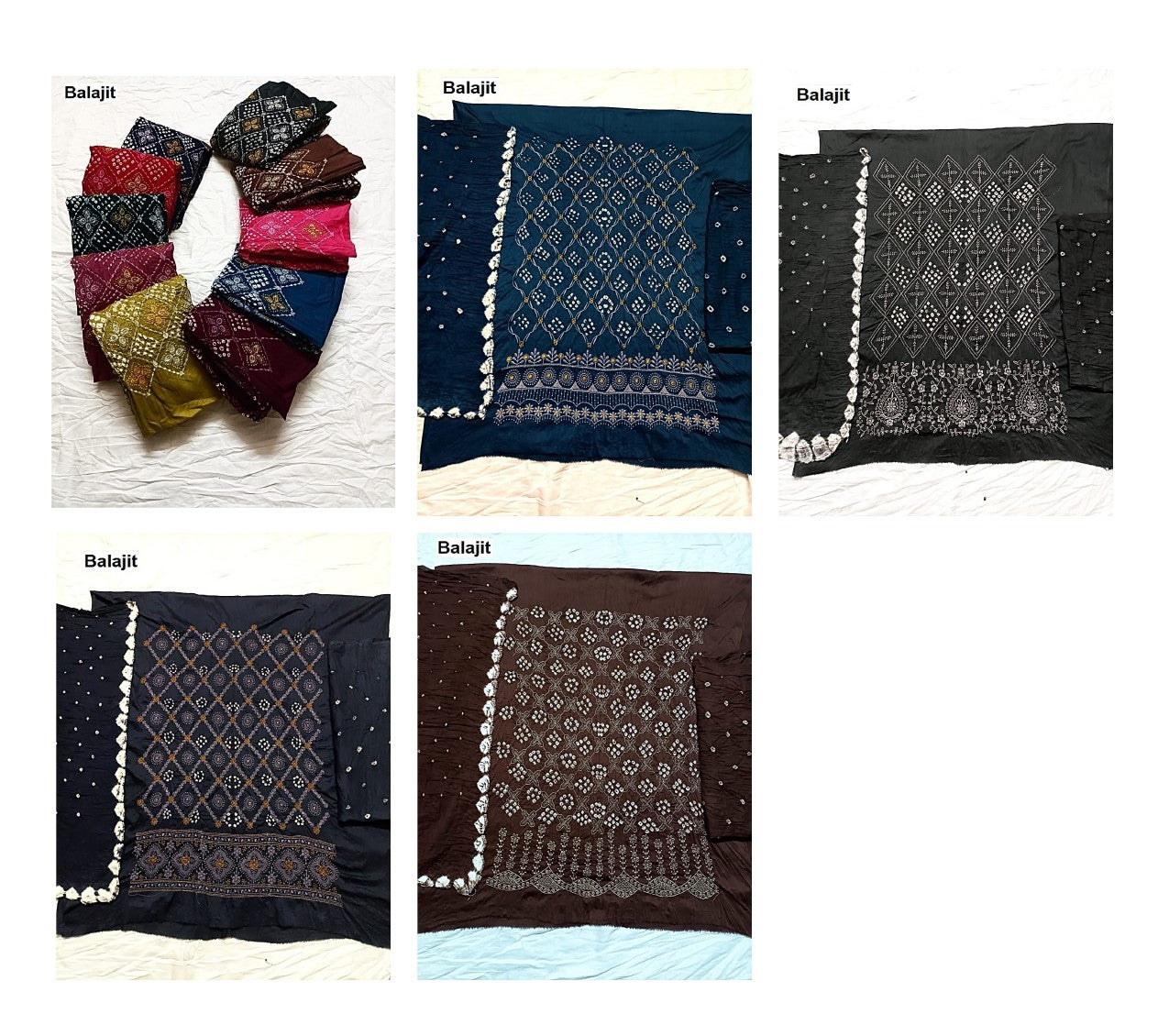 Lakhnavi Work 2808 Balajit Satin Salwar Suits Wholesaler India