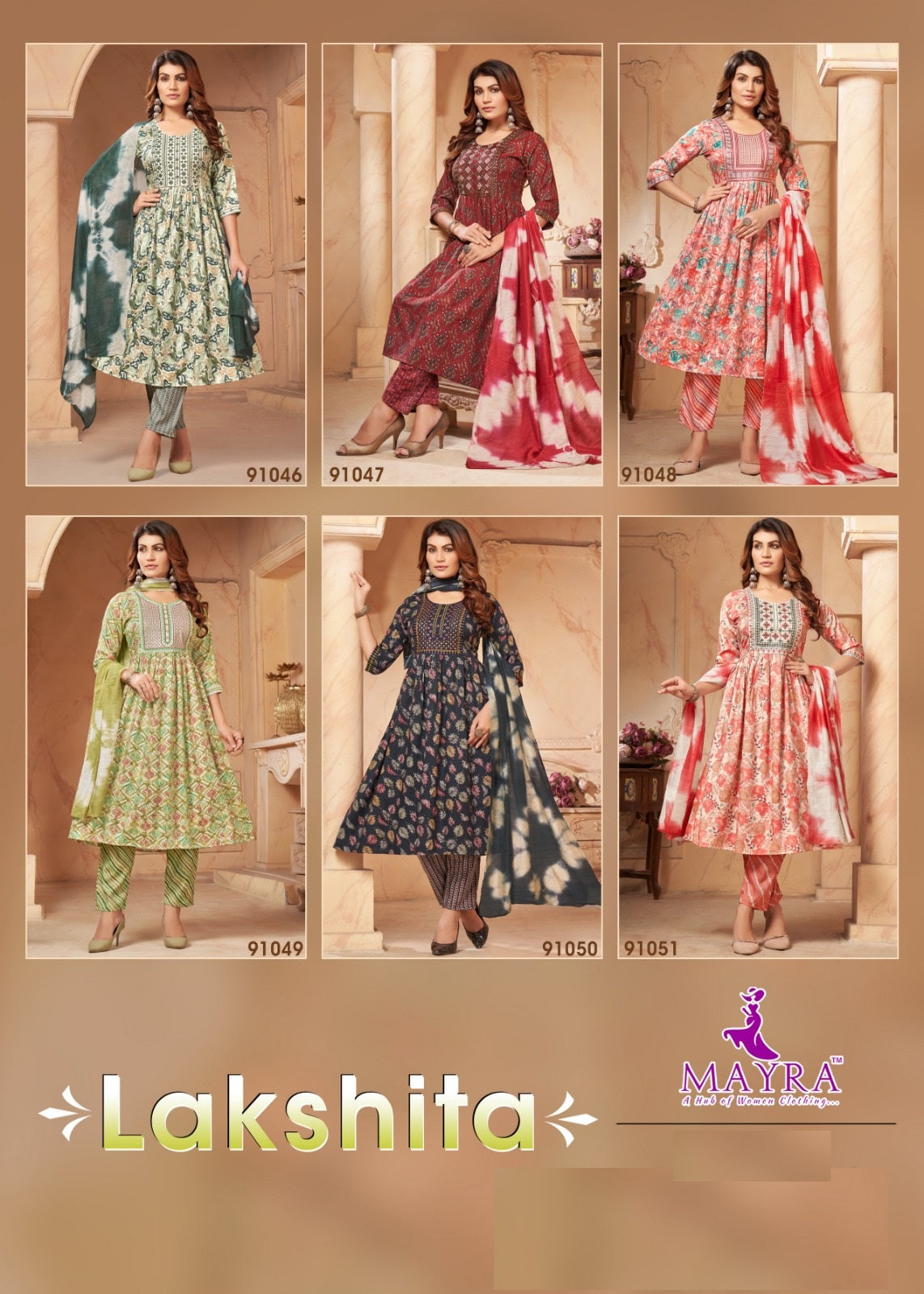 Lakshita Mayra Capsule Print Readymade Pant Style Suits Exporter India