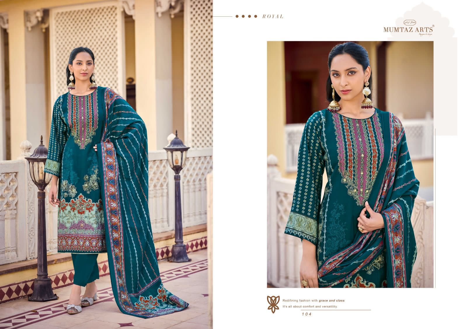 Lakshita Mumtaz Arts Viscose Muslin Karachi Salwar Suits Manufacturer India