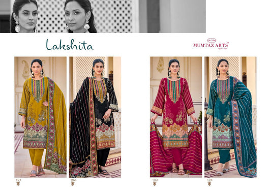 Lakshita Mumtaz Arts Viscose Muslin Karachi Salwar Suits Manufacturer India