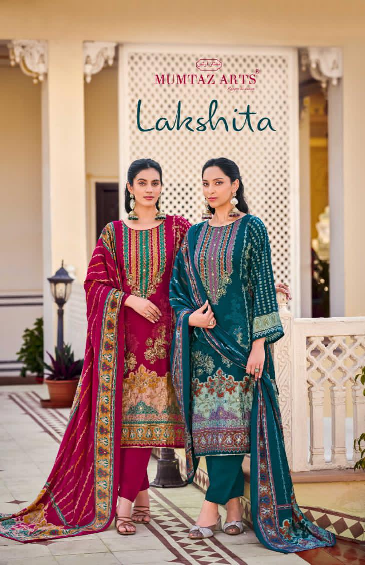 Lakshita Mumtaz Arts Viscose Muslin Karachi Salwar Suits Manufacturer India