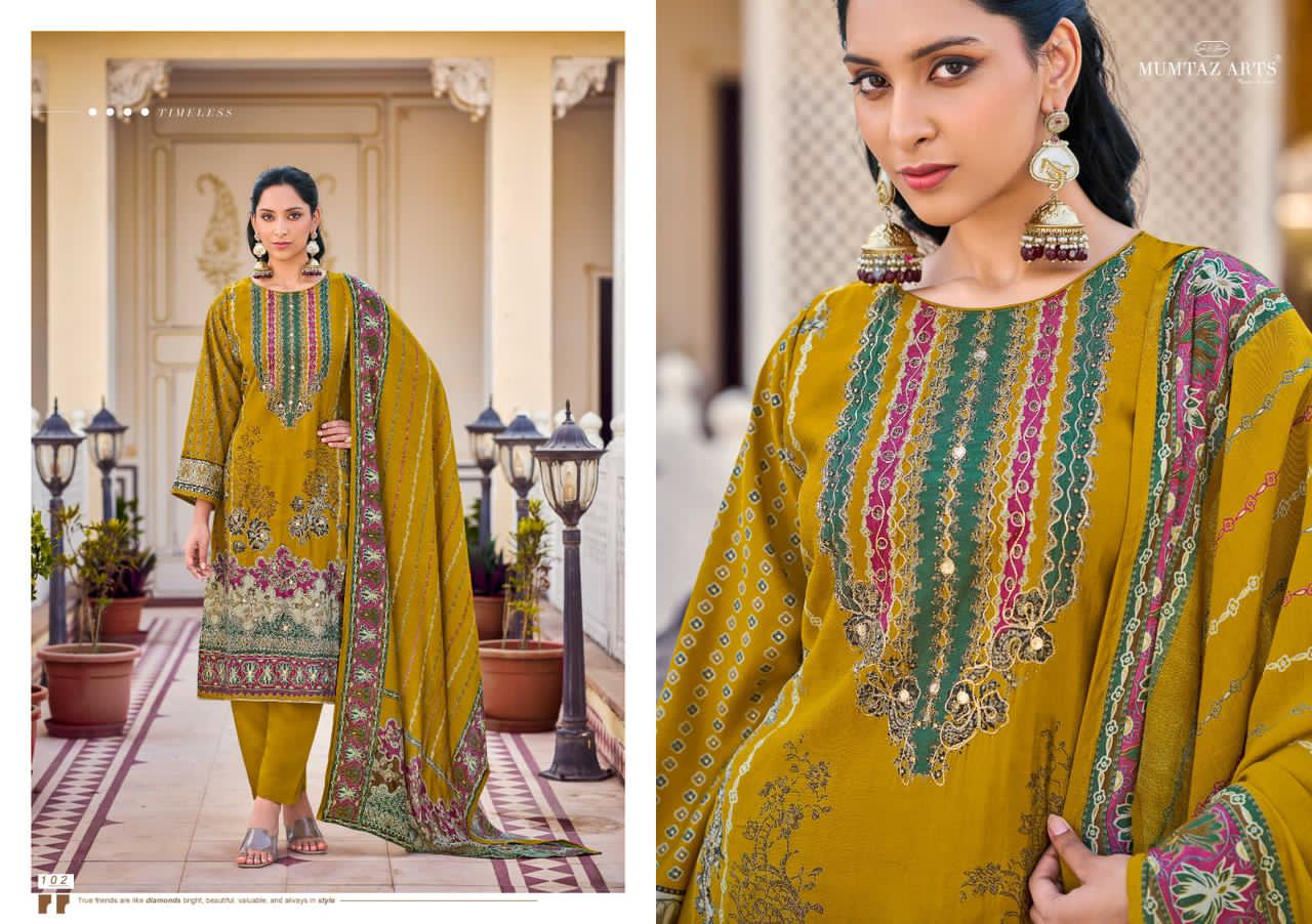 Lakshita Mumtaz Arts Viscose Muslin Karachi Salwar Suits Manufacturer India