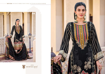 Lakshita Mumtaz Arts Viscose Muslin Karachi Salwar Suits Manufacturer India