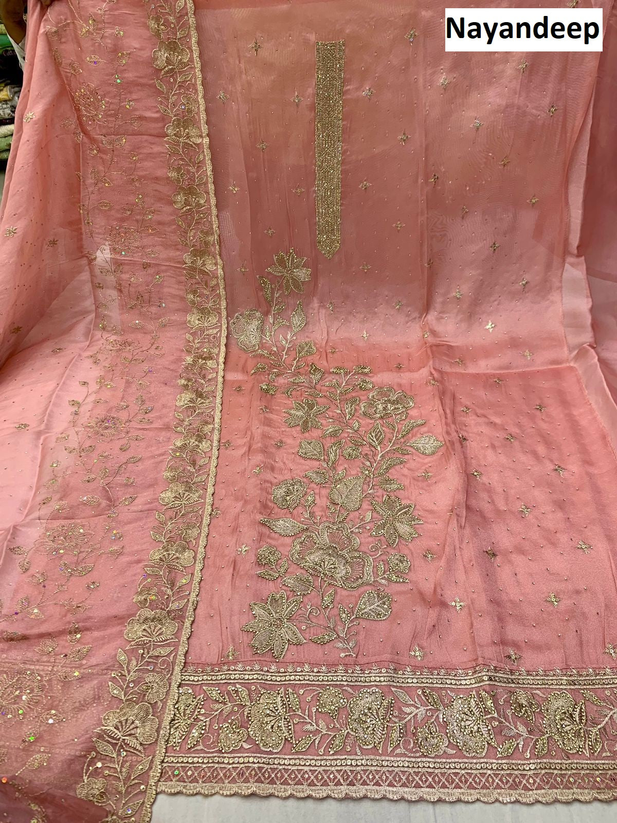 Lakshita Nayandeep Silk Salwar Suits Wholesale Rate